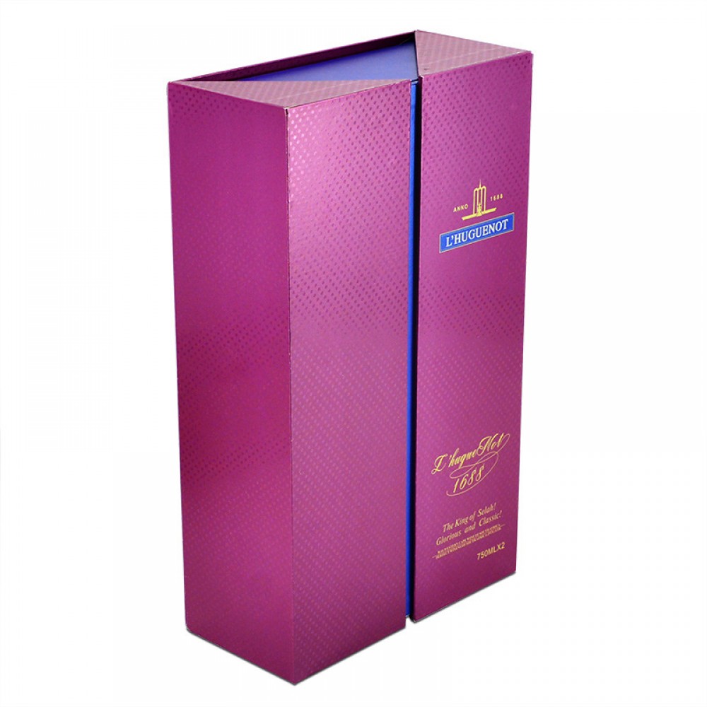 High-End Two-Bottle Red Wine Box Packaging, Portable Flip-Top Wine Packaging Box Custom Wholesale, Wine Box Red Wine Gift Box Customized High-End Two-Bottle Red Wine Box Packaging, Portable Flip-Top Wine Packaging Box Custom Wholesale, Wine Box Red Wine Gift Box Customized