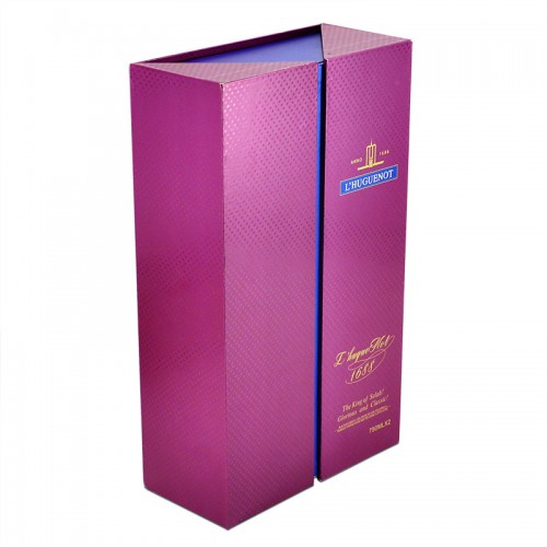 High-End Two-Bottle Red Wine Box Packaging, Portable Flip-Top Wine Packaging Box Custom Wholesale, Wine Box Red Wine Gift Box Customized