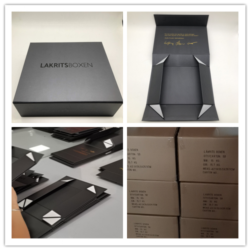 UV Logo Printing Valentine Christmas Hollowin Holiday Wedding Gift Magnetic Closure Box Foldable box Present Box