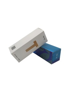 White Ivory Paper Material Cosmetic Product Package Box With Cut Window
