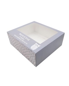 300gram Ivory Paper CMYK Printing Product Package Box With Window