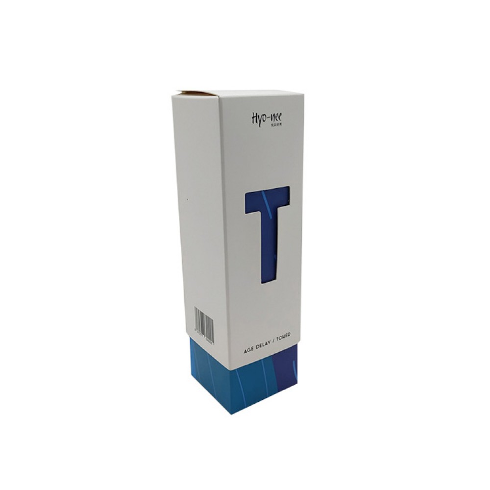 White Ivory Paper Material Cosmetic Product Package Box With Cut Window White Ivory Paper Material Cosmetic Product Package Box With Cut Window