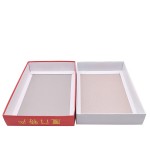 Two pieces top and bottom style ivory card material paper box