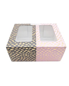 300gram Ivory Paper CMYK Printing Product Package Box With Window