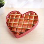 Valentine heart shaped chocolate candy packaging box with ribbon Valentine heart shaped chocolate candy packaging box with ribbon