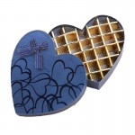 Valentine heart shaped chocolate candy packaging box with ribbon Valentine heart shaped chocolate candy packaging box with ribbon