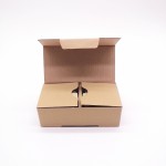 Brown Eflute Corrugated Package Product Box With Cardboard Inlay Brown Eflute Corrugated Package Product Box With Cardboard Inlay
