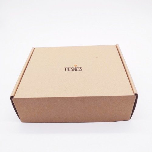 FSC Certified Natural Color Brown Kraft Corrugated Ecommerce Mailer Shipping Box 