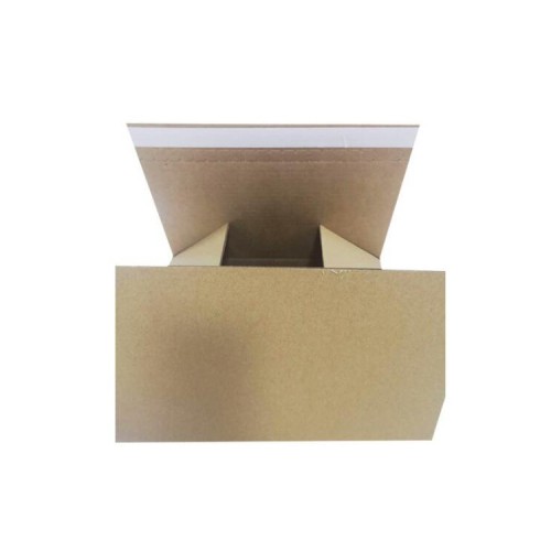 Easy To Tear Off Zipper Closure Corrugated 3 Layers Brown Shipping Box