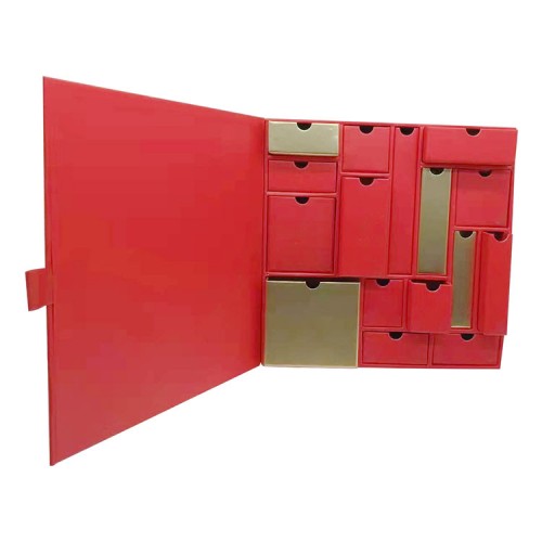 Holiday Gift Package 12 24 or 30 Days Rigid Cardboard Magnetic Closure Advent Calendar Box 