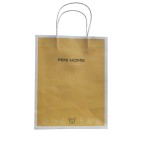 Take Away Food Package Paper Handle Kraft Paper Bag