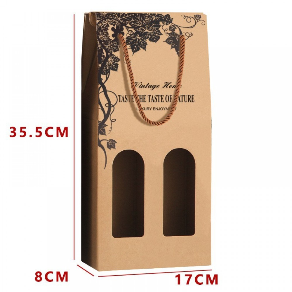 Red Wine Packaging Gift Box Wholesale, Single Two Red Wine Paper Bag Packaging Box Customization, Wine Portable Gift Boxes Custom Red Wine Packaging Gift Box Wholesale, Single Two Red Wine Paper Bag Packaging Box Customization, Wine Portable Gift Boxes Custom