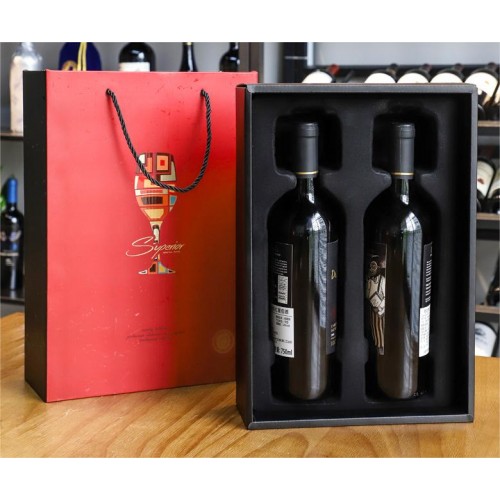 Red Wine Gift Boxes in stock, Customized Red Wine Packaging Bags, Wine Handbags, Wholesale Wouble Wine Bags